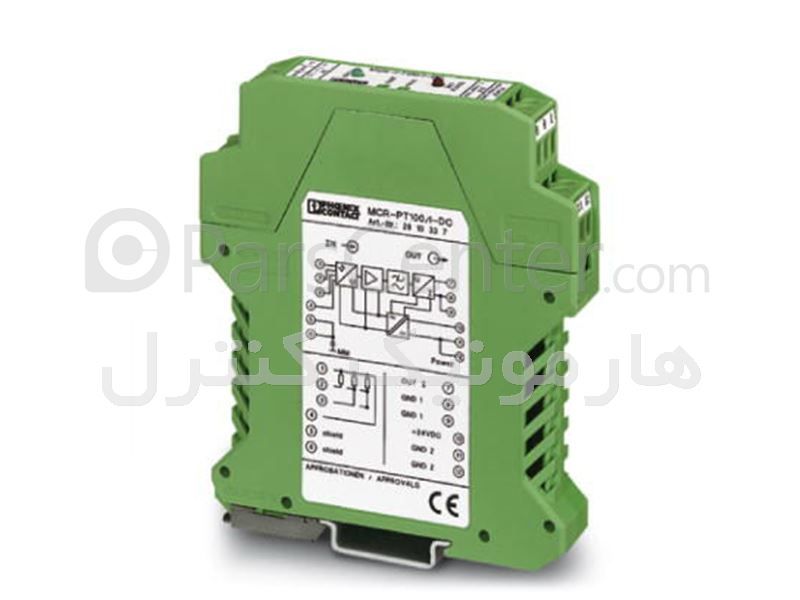 ترانسمیتر دمای ایزوله PT100 مدل MCR مارک PHOENIX CONTACT